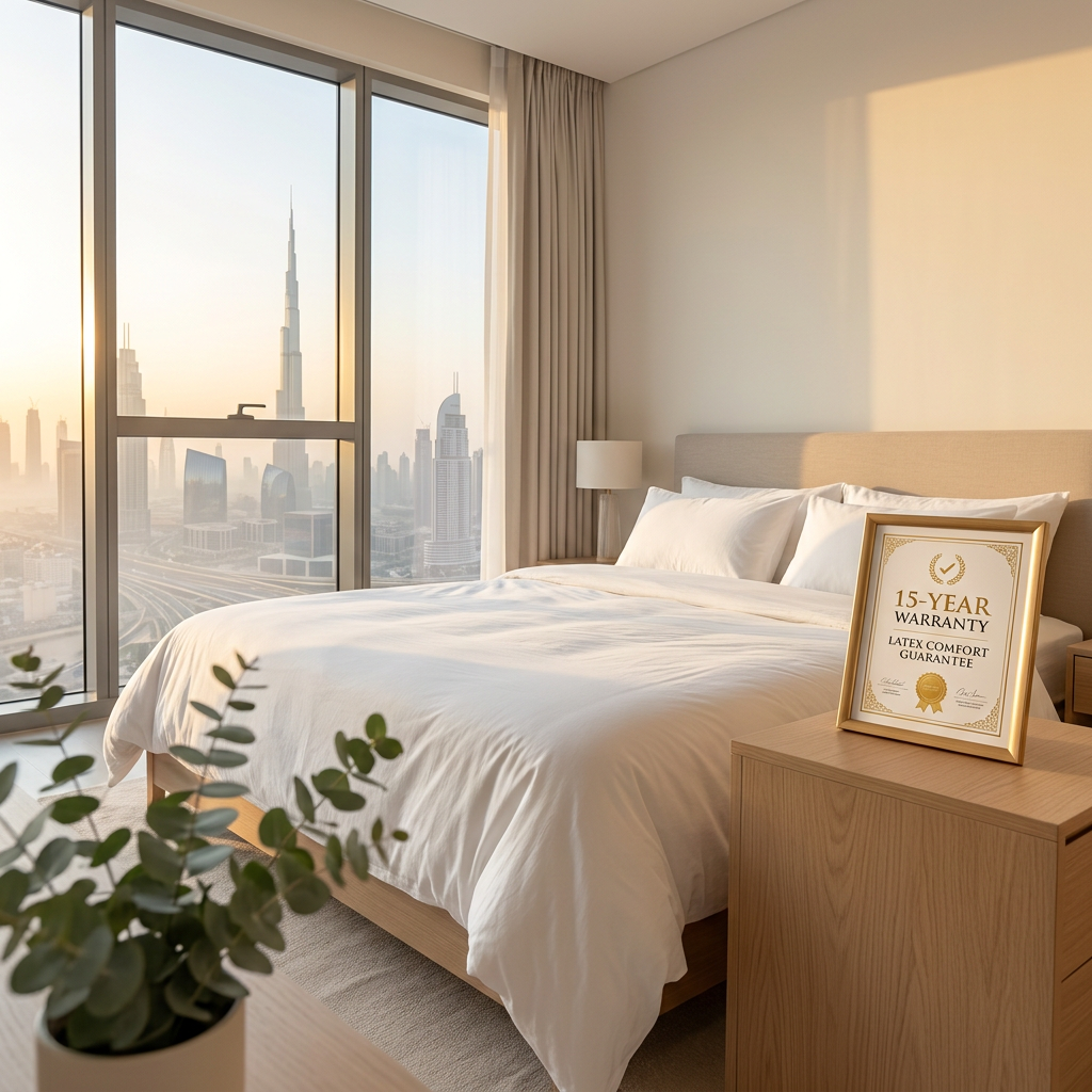 Affordable latex mattresses with warranty in Dubai
